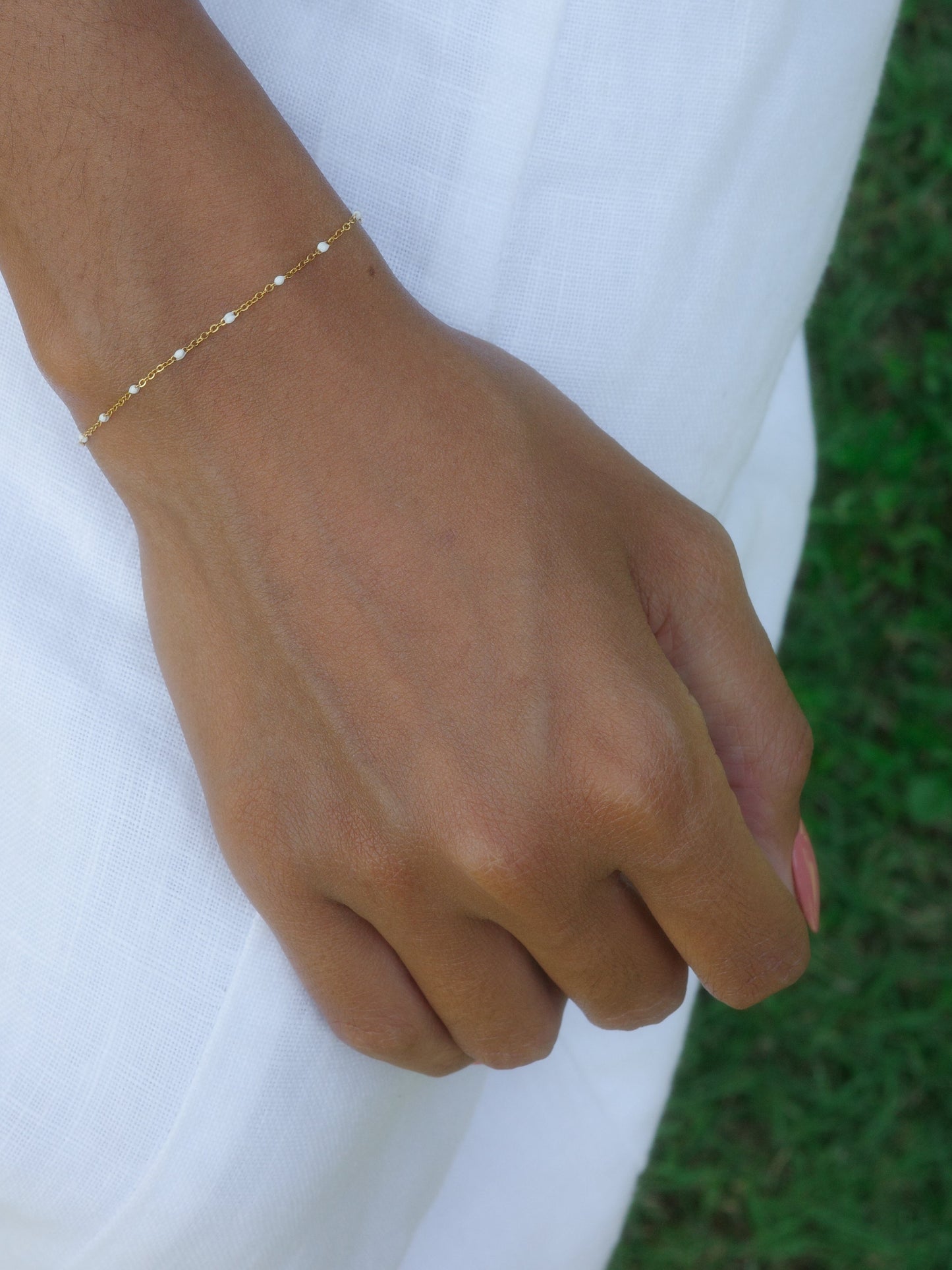 Bracelet Ayu - blanc - House of Marlow