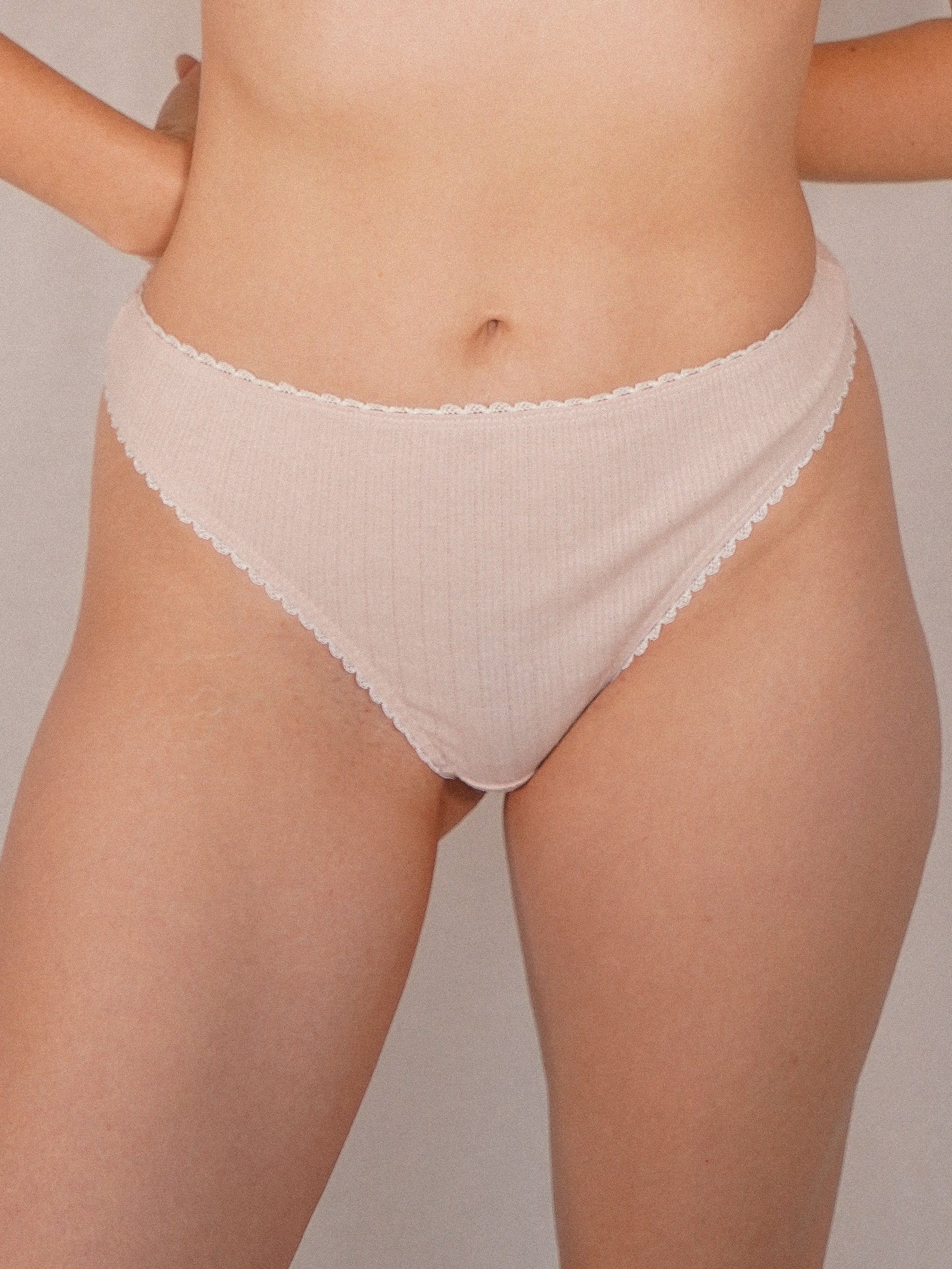 Tanga taille haute en coton - Lingerie made in France – House of Marlow